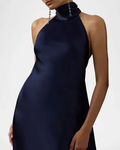 Ralph Lauren Collection Chilton Stretch Satin Evening Dress | Thumbnail 4