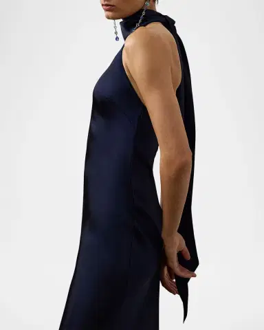 Ralph Lauren Collection Chilton Stretch Satin Evening Dress | Thumbnail 5