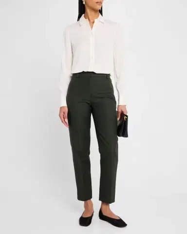 Vince Classic Button-Front Blouse | Thumbnail 2
