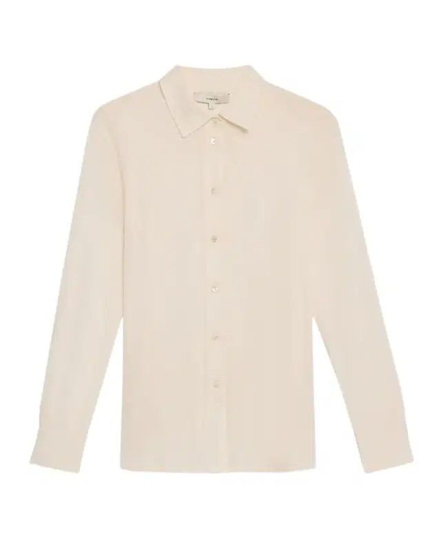 Vince Classic Button-Front Blouse