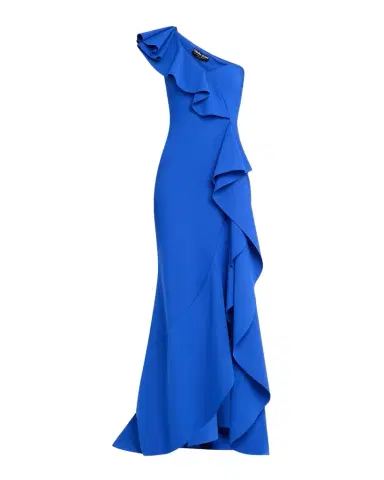 Chiara Boni La Petite Robe Kafu One-Shoulder Ruffle Gown | Thumbnail 1