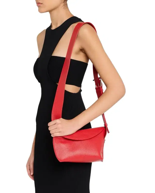 McQueen Sling Leather Crossbody Bag