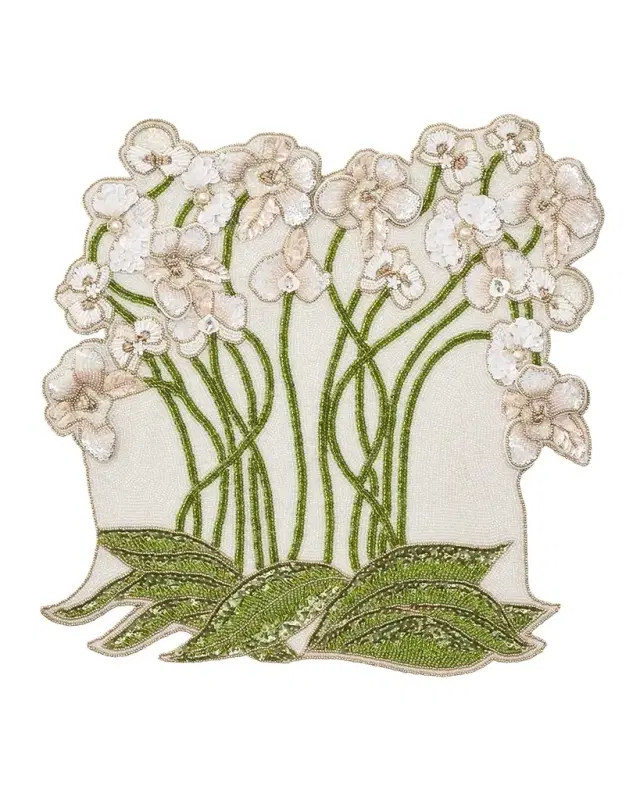 Kim Seybert Orchid Beaded Placemat