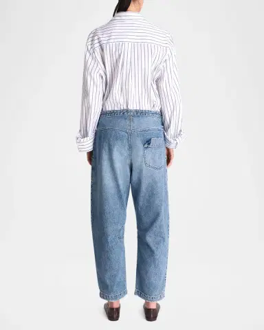 TWP Jetties Beach Drawstring Barrel-Leg Jeans | Thumbnail 3 TWP Jetties Beach Drawstring Barrel-Leg Jeans | Thumbnail 3