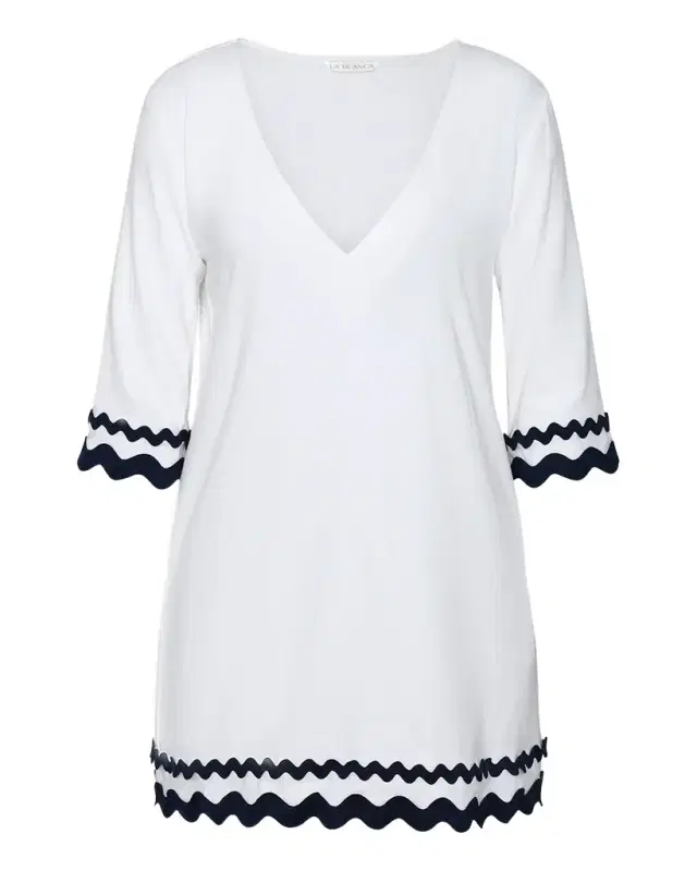 La Blanca Poolside V-Neck Tunic Coverup