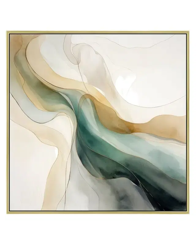 Prestige Arts "Guilded Greens 3" Framed Giclee