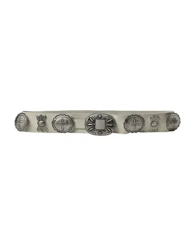 Ralph Lauren Collection Suede Cast Concho Belt | Thumbnail 1 Ralph Lauren Collection Suede Cast Concho Belt | Thumbnail 1