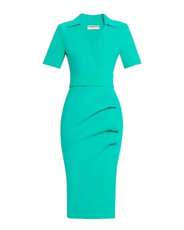 Chiara Boni La Petite Robe Ittig Ruffle Bodycon Midi Dress