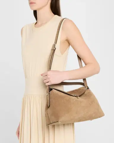 TOTEME T Lock Suede Top-Handle Bag | Thumbnail 2