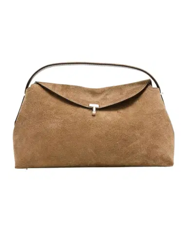 TOTEME T Lock Suede Top-Handle Bag | Thumbnail 1