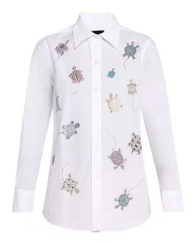 Libertine Turtle Time Embellished New Classic Shirt | Thumbnail 1 Libertine Turtle Time Embellished New Classic Shirt | Thumbnail 1