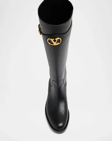 Valentino Garavani VLogo Signature Leather Boots | Thumbnail 4