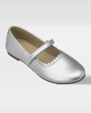 Elephantito Girl's Aria Scallop-Trim Ballerina Flats, Baby/Toddler/Kids | Thumbnail 2