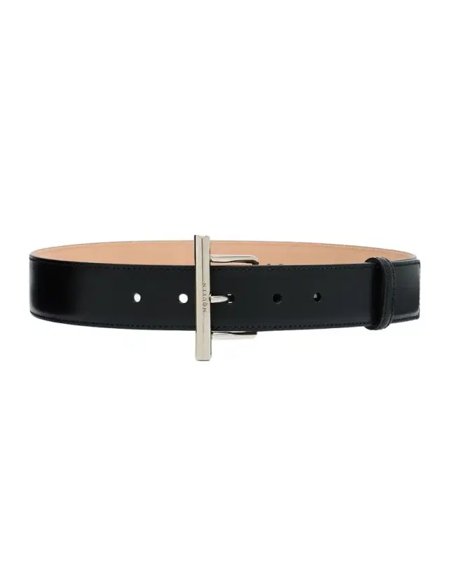 McQueen T-Bar Skinny Leather Belt