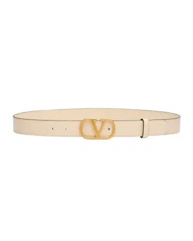 Valentino Garavani VLogo Signature Leather Belt, 30mm | Thumbnail 1