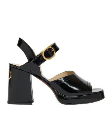 Valentino Garavani Fawcette VLogo Patent Leather Platform Sandals | Thumbnail 1 Valentino Garavani Fawcette VLogo Patent Leather Platform Sandals | Thumbnail 1