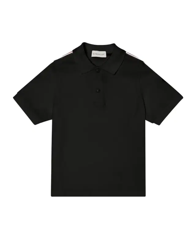Moncler Boy 's Tri-Stripe Pique Polo Shirt