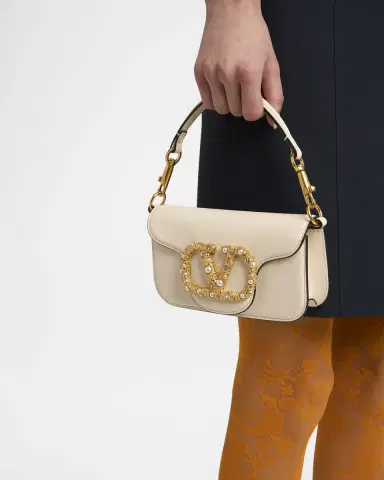 Valentino Garavani Loco Studded VLOGO Small Leather Shoulder Bag | Thumbnail 2 Valentino Garavani Loco Studded VLOGO Small Leather Shoulder Bag | Thumbnail 2