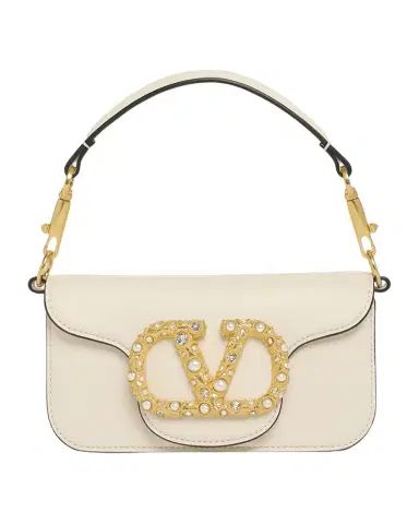 Valentino Garavani Loco Studded VLOGO Small Leather Shoulder Bag | Thumbnail 1 Valentino Garavani Loco Studded VLOGO Small Leather Shoulder Bag | Thumbnail 1