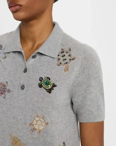 Libertine Turtle Time Cashmere Polo Sweater | Thumbnail 5 Libertine Turtle Time Cashmere Polo Sweater | Thumbnail 5