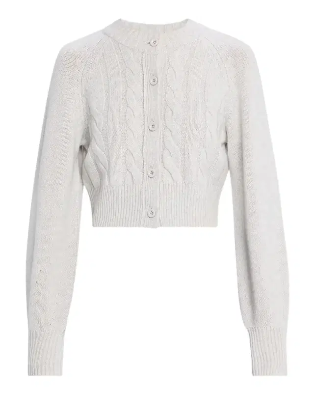 Toccin Rita Cropped Wool and Cashmere Cable-Knit Cardigan