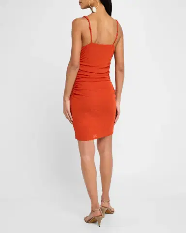 Nanushka Adie Ruched Bodycon Dress | Thumbnail 3