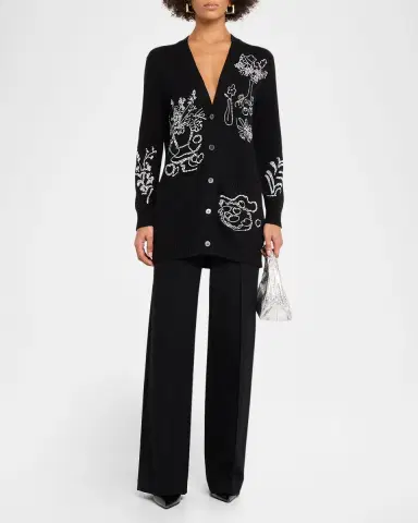 Libertine Still Life Crystal Cashmere Cardigan | Thumbnail 2 Libertine Still Life Crystal Cashmere Cardigan | Thumbnail 2
