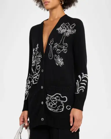 Libertine Still Life Crystal Cashmere Cardigan | Thumbnail 4 Libertine Still Life Crystal Cashmere Cardigan | Thumbnail 4