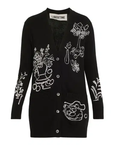 Libertine Still Life Crystal Cashmere Cardigan | Thumbnail 1 Libertine Still Life Crystal Cashmere Cardigan | Thumbnail 1