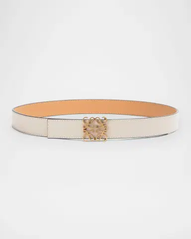 LOEWE Anagram Reversible Leather Belt | Thumbnail 3