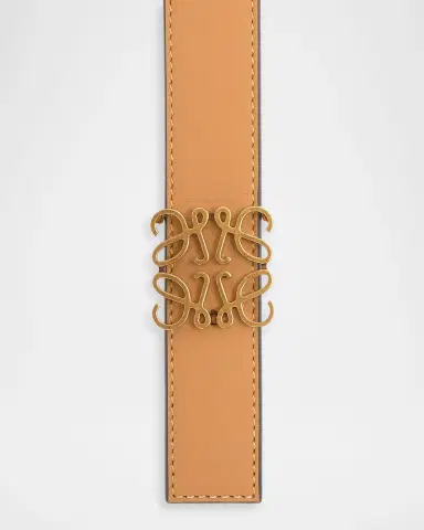 LOEWE Anagram Reversible Leather Belt | Thumbnail 4
