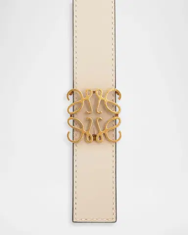 LOEWE Anagram Reversible Leather Belt | Thumbnail 5