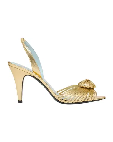 Valentino Garavani Royal Heart Logo Slingback Leather Sandals | Thumbnail 1