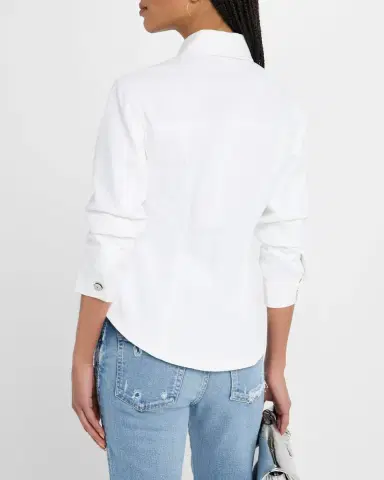 Cinq a Sept Canyon Scrunched Denim Jacket | Thumbnail 3