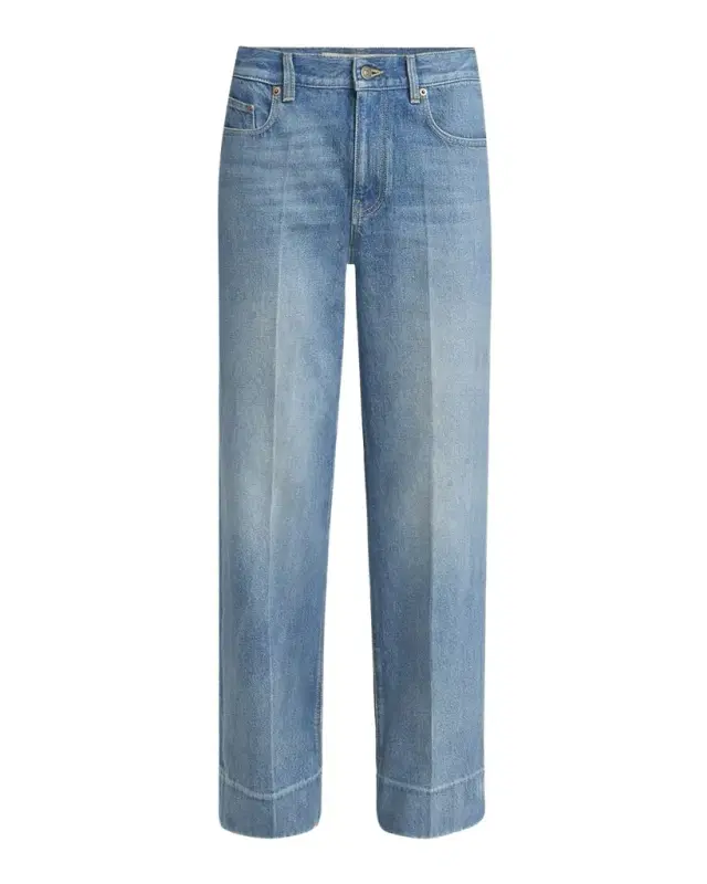 Straight Leg Denim Pants