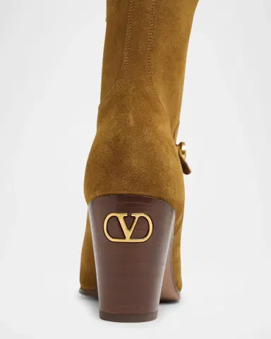 Valentino Garavani Pattie Suede Buckle Ankle Boots | Thumbnail 3 Valentino Garavani Pattie Suede Buckle Ankle Boots | Thumbnail 3