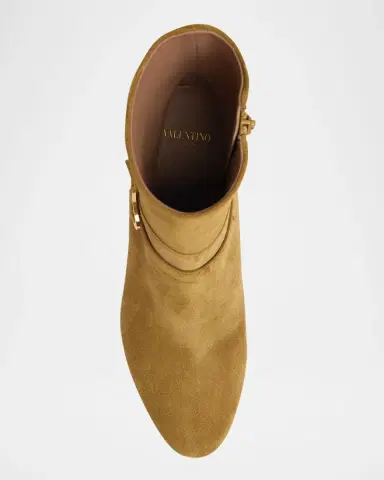 Valentino Garavani Pattie Suede Buckle Ankle Boots | Thumbnail 4 Valentino Garavani Pattie Suede Buckle Ankle Boots | Thumbnail 4