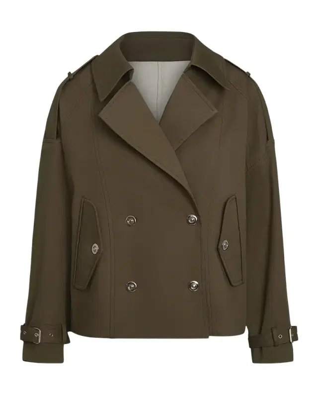 TWP Bogie Short Trench Coat