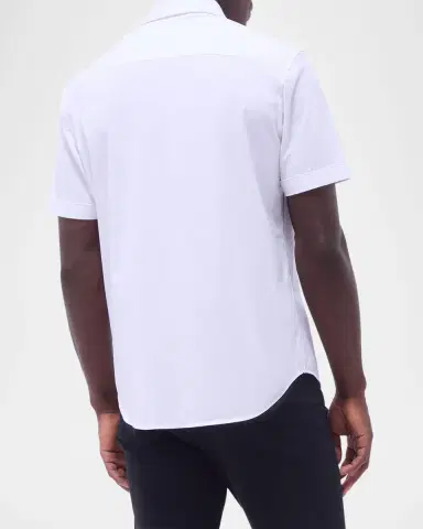 Bugatchi Men's Miles Slim Short Sleeve Shirt | Thumbnail 3 Bugatchi Men's Miles Slim Short Sleeve Shirt | Thumbnail 3