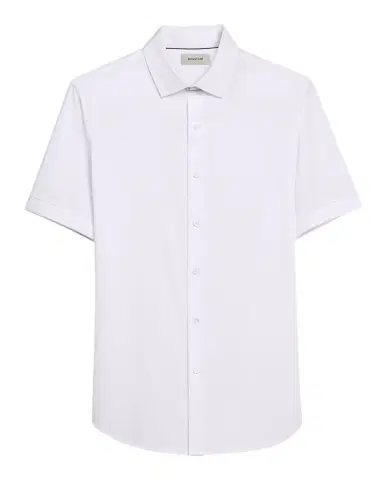 Bugatchi Men's Miles Slim Short Sleeve Shirt | Thumbnail 1 Bugatchi Men's Miles Slim Short Sleeve Shirt | Thumbnail 1