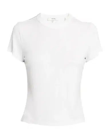Frame Ribbed Crewneck Baby Tee | Thumbnail 1