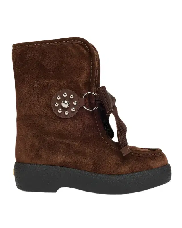 Suede Faux Fur Snow Booties