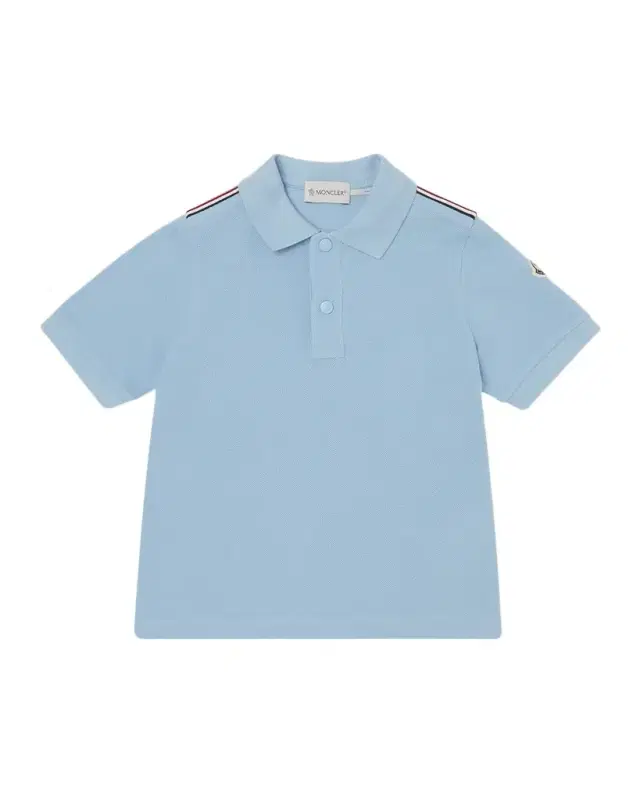 Moncler Boy 's Tri-Stripe Pique Polo Shirt, Size 4-
