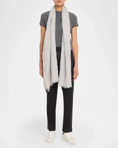 Brunello Cucinelli Cashmere-Blend Speckled Scarf | Thumbnail 2