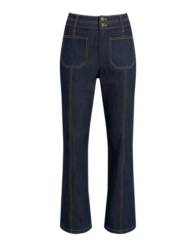 Cinq a Sept Dorothea Denim Patch Pocket Pants