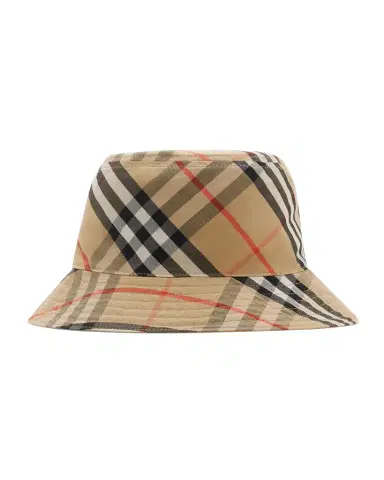 Burberry Gabardine Reversible Check-Print Bucket Hat | Thumbnail 1