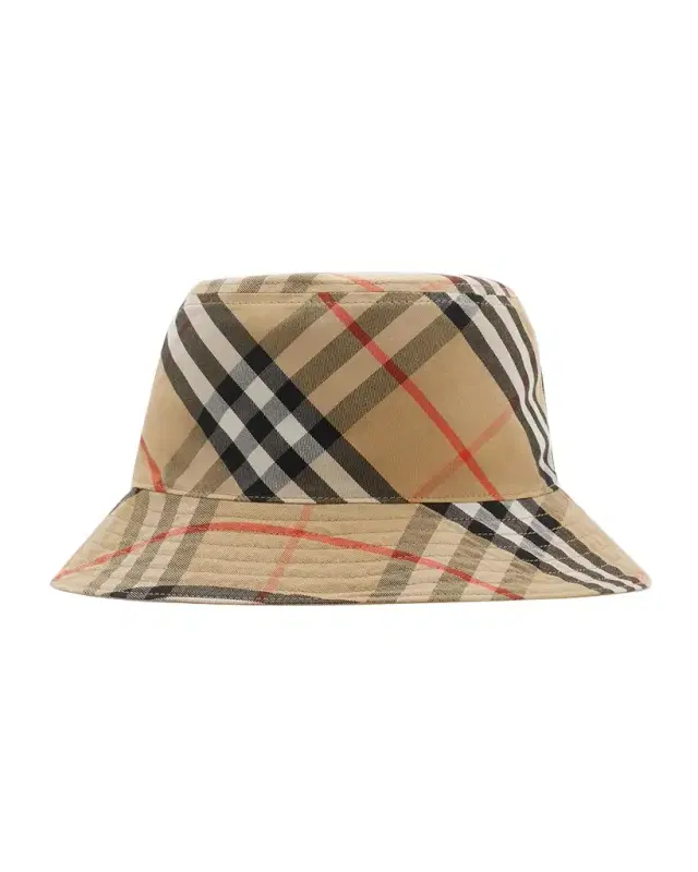 Gabardine Reversible Check-Print Bucket Hat
