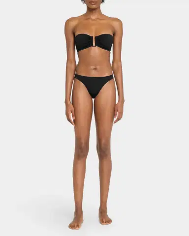 Eres Fripon Solid Low-Rise Hipster Bikini Bottoms | Thumbnail 2