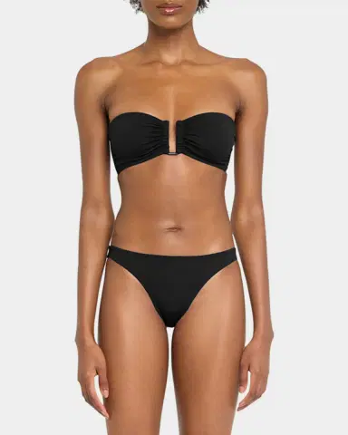 Eres Fripon Solid Low-Rise Hipster Bikini Bottoms | Thumbnail 4
