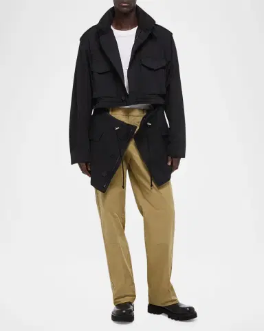 Helmut Lang Men's Field Jacket with Stowaway Hood | Thumbnail 2 Helmut Lang Men's Field Jacket with Stowaway Hood | Thumbnail 2